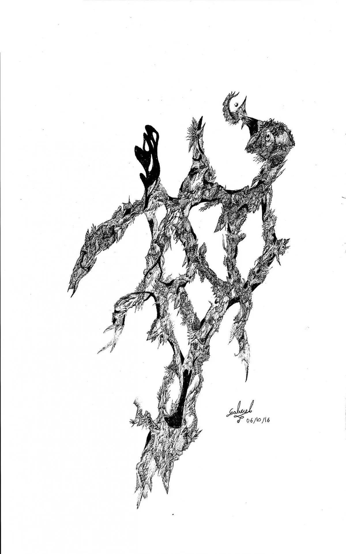 Menguante, artwork by Gabriel Arias
