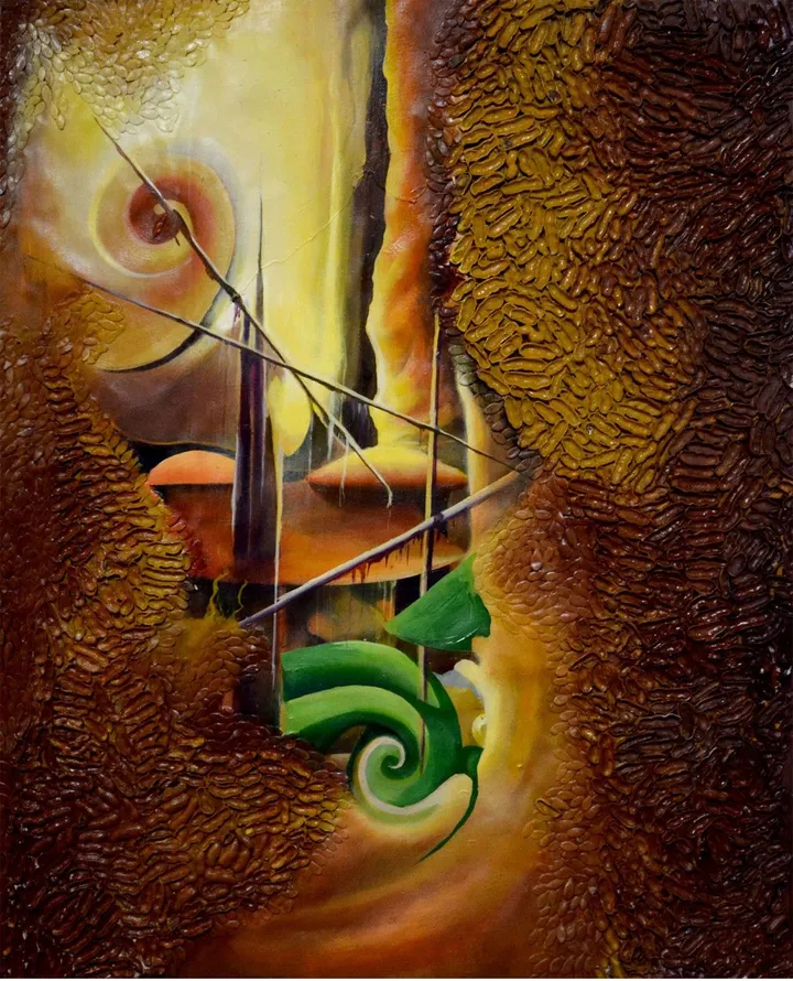 construction, artwork by Djomou Rodolphe