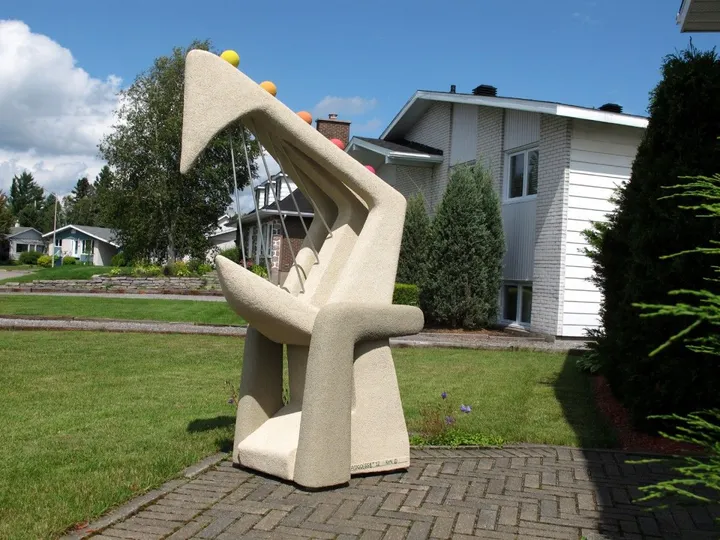 ''Angoisse'', artwork by Germain Desbiens, sculpteur