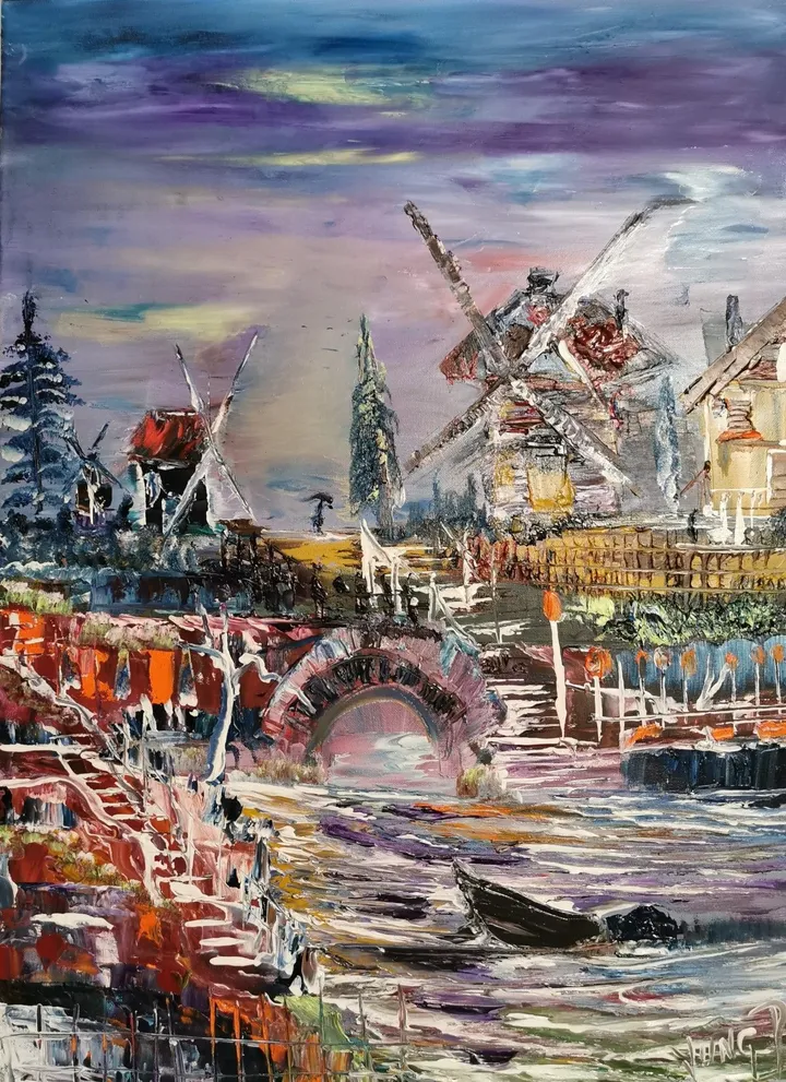 LES MOULINS DU PONT, artwork by Pascal Jung