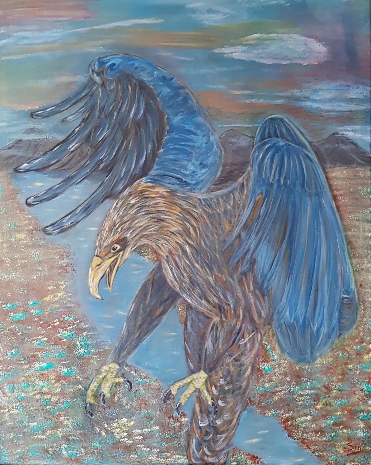 Rapace, œuvre de Pascal Sig
