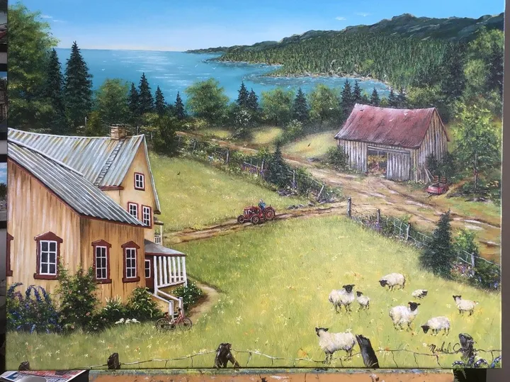 Vacances à .la campagne, artwork by Michel Cantin