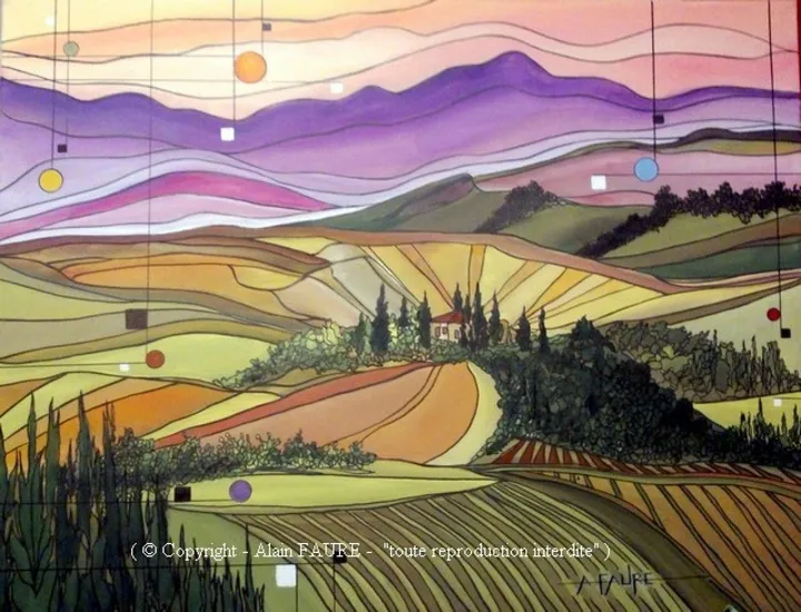 TOSCANE, artwork by Alain FAURE