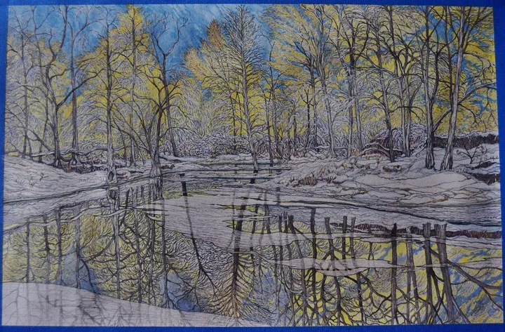 Upper Reach of the Parker River, Byfield MA, œuvre de Ramon Augusto de Mier