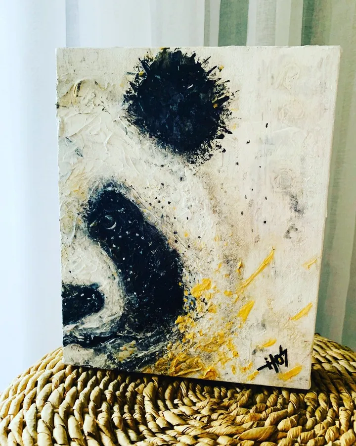 Panda_buddy, œuvre de Barbara Sophie Lacasse