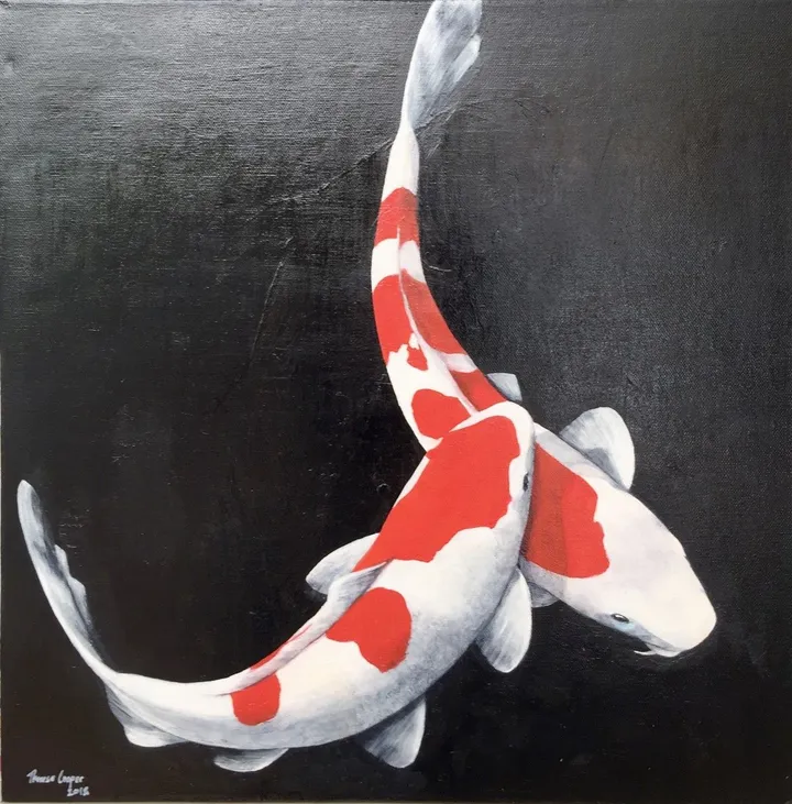 Koi: Charlie and Jesus, œuvre de Theresa Cooper