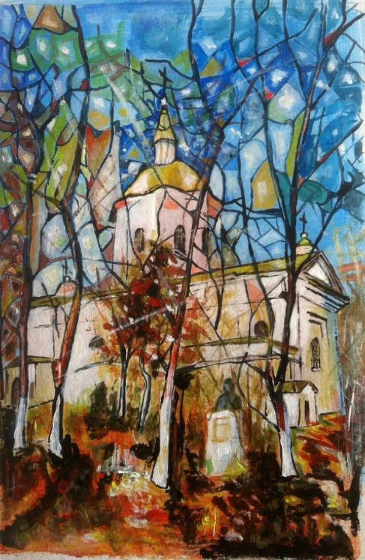 "Saint Spiridon" Church, Iasi, Romania, artwork by Neculai Cociorva