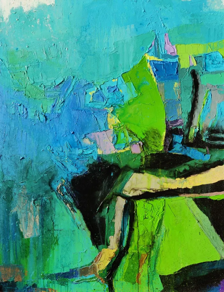 Blue Mist II, artwork by Abhishek Kumar