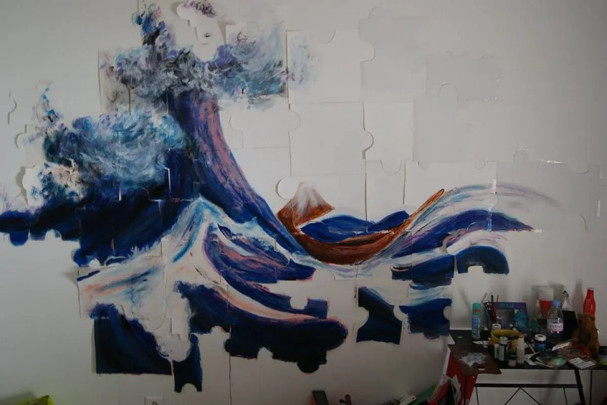 Vague d'émotions, œuvre de Mekides Jeanpierre