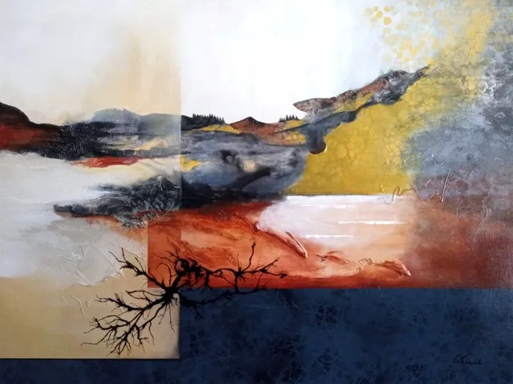 Du Belvédère 2, œuvre de France Lamontagne