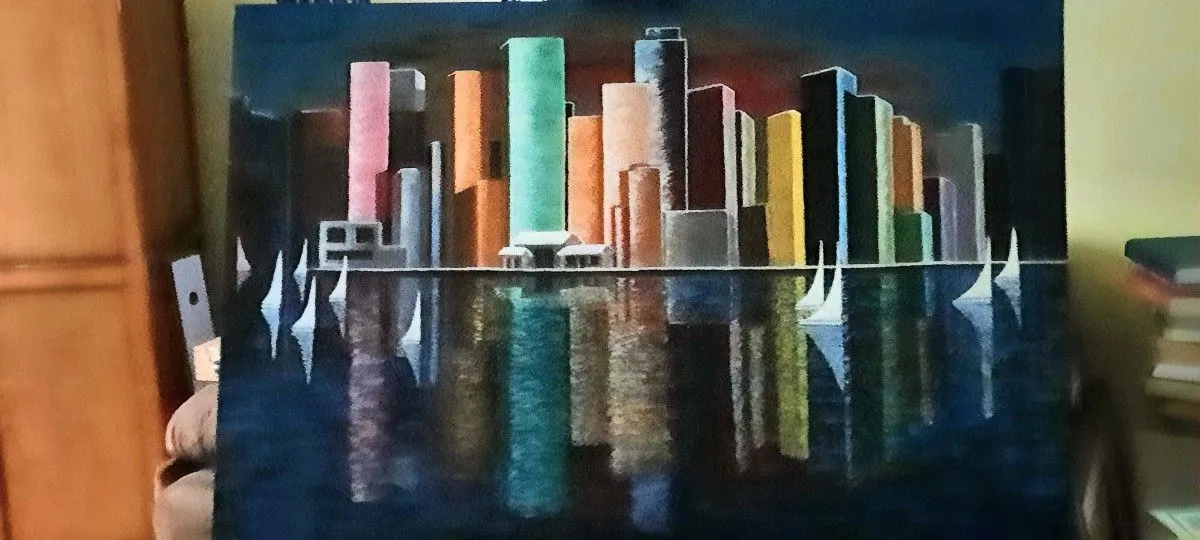 La ville, artwork by HÉLÈNE ARTEAU