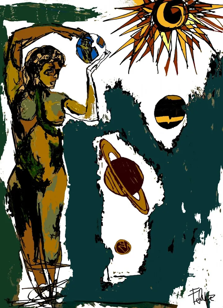 FEMME UNIVERS, artwork by Felipe Peintre