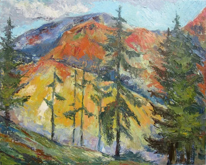 Mountain landscape, œuvre de Maryna Znatnova