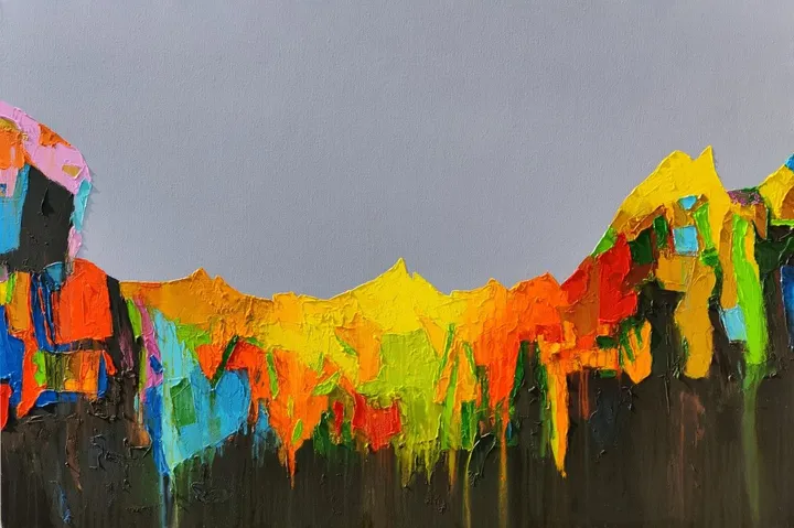 Sunrise and Elements 3, œuvre de Abhishek Kumar