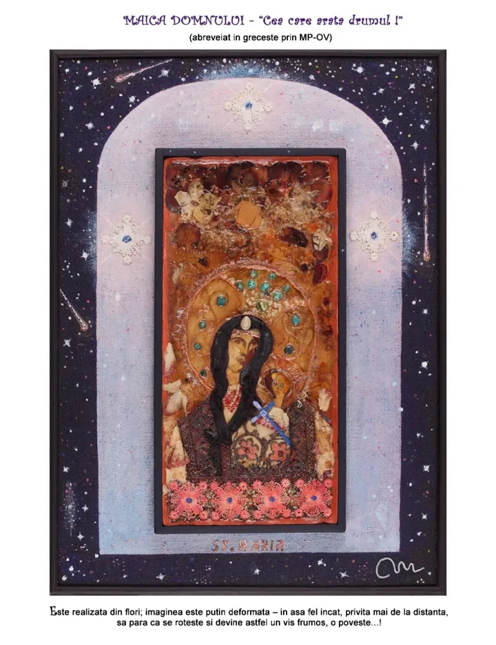 The Holy Mary, Mother of God, artwork by Neculai Cociorva