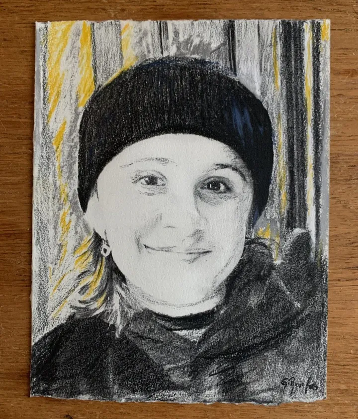 La jeune fille à la tuque, artwork by guenael revel