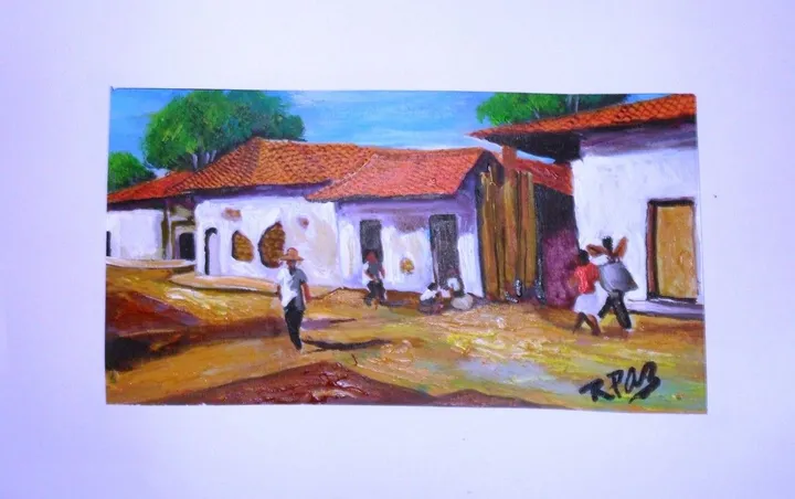 Zona rural nicaraguense, artwork by Rosa María Brenes