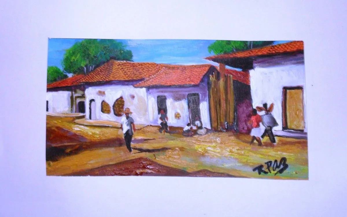 Zona rural nicaraguense, artwork by Rosa María Brenes