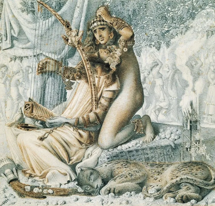 Babylon Hath Been a Golden Cup, 1859, artwork by Hamza Khan