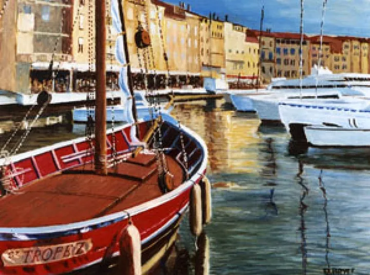 saint-tropez, œuvre de dominique bryet
