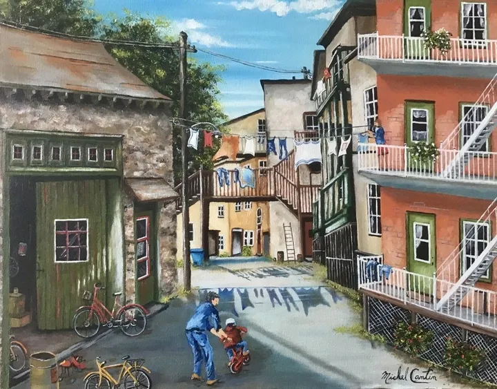 JOUR DE LESSIVE, artwork by Michel Cantin