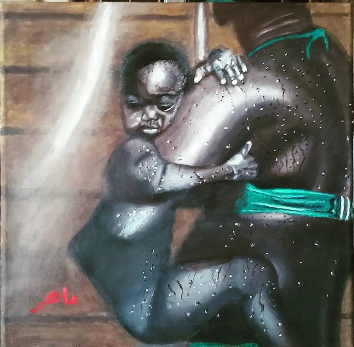 mother care, artwork by Maher A.