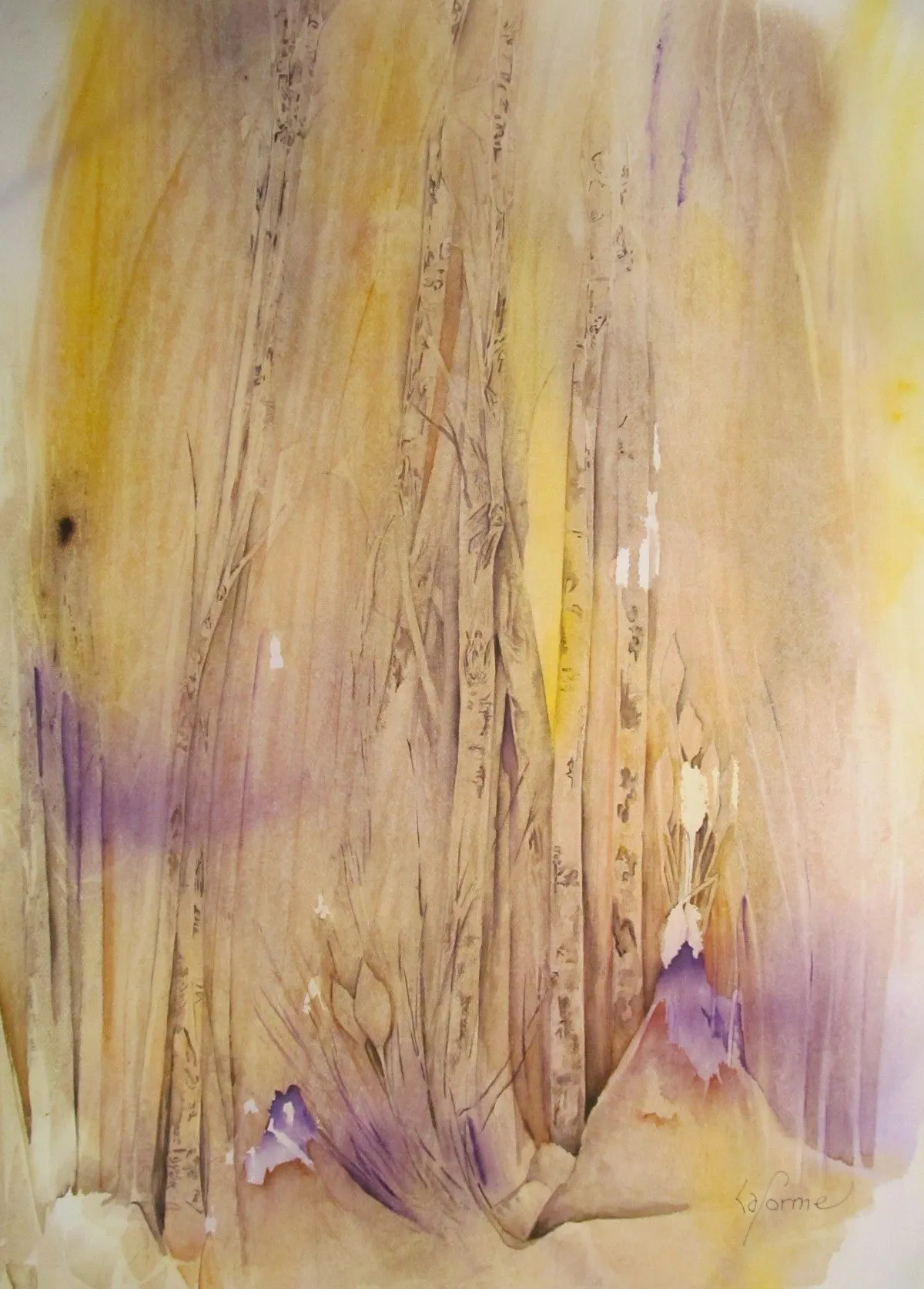 À la lisière IV, œuvre de Louise Laforme