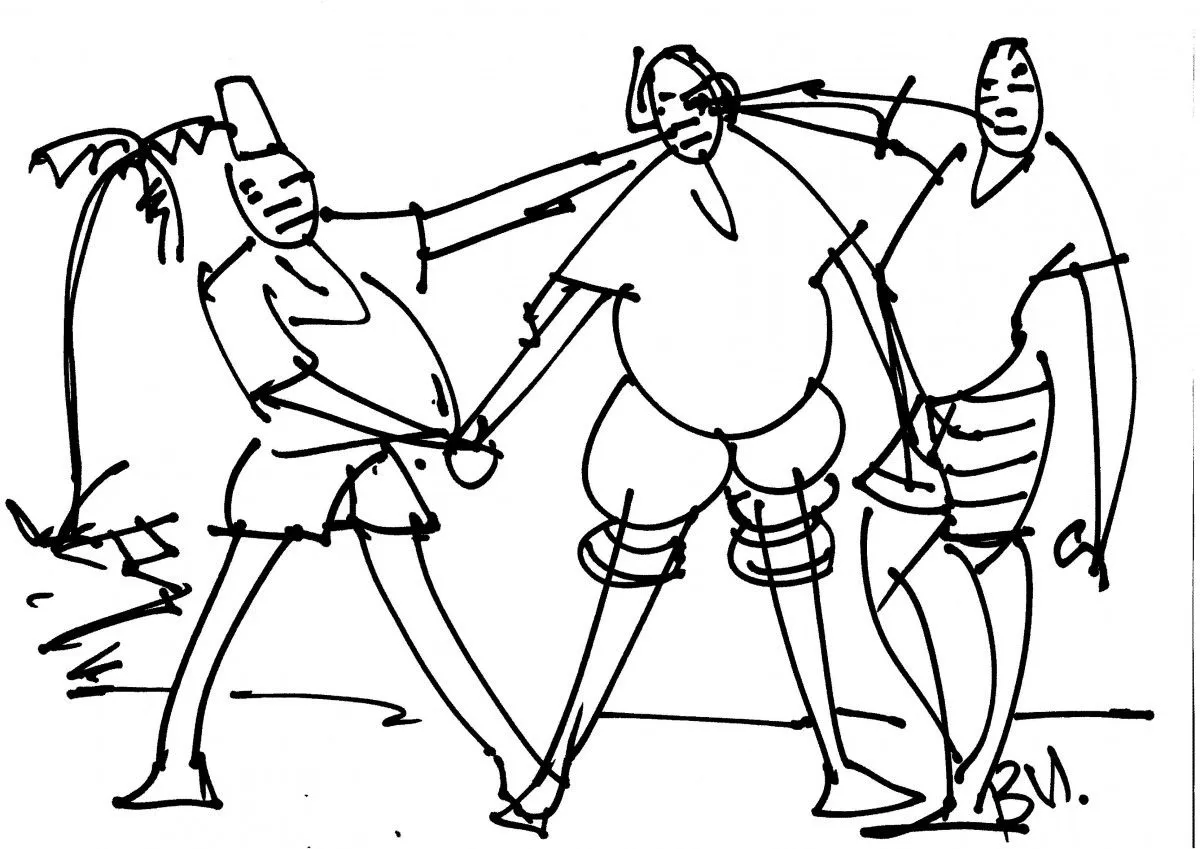 Bullies, artwork by Akpan Usoroh