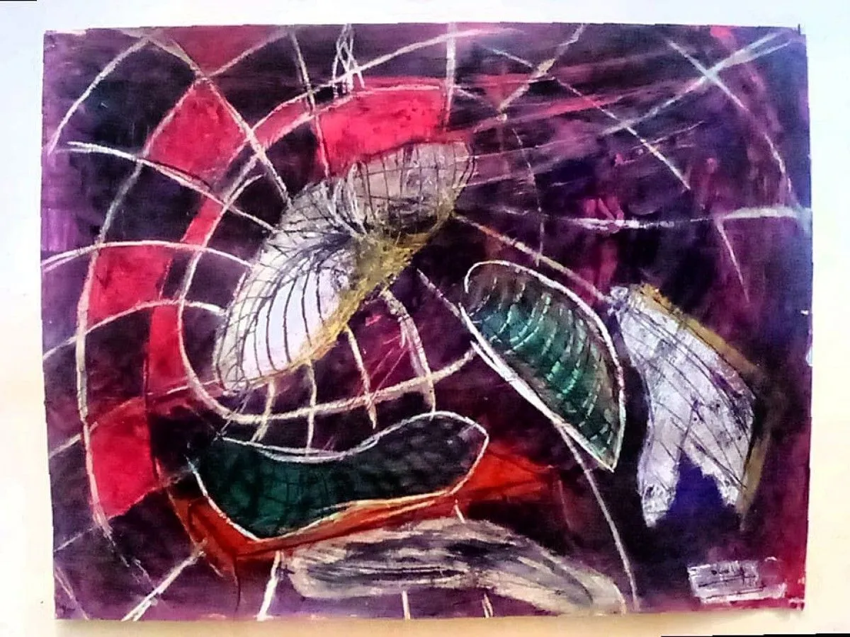 Helical, artwork by Oualid Ouchdiri