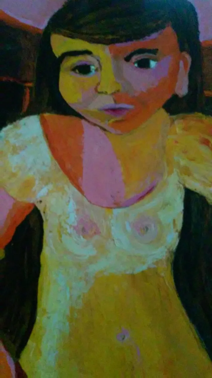 Angel girl, artwork by Ligia Moya