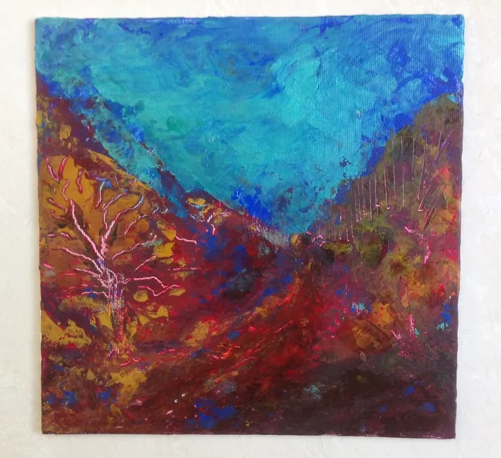 La falaise, artwork by Lola Latulippe