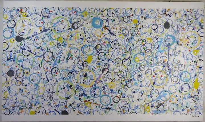 Blue Bubbles 051, artwork by Phil Pierre