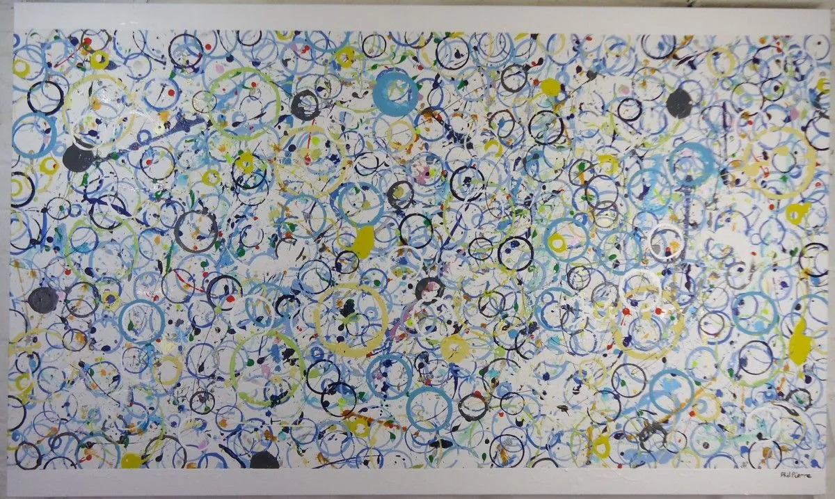 Blue Bubbles 051, œuvre de Phil Pierre