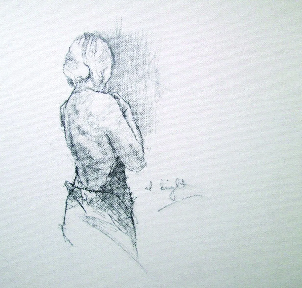 BLack dress study, œuvre de Al Knight