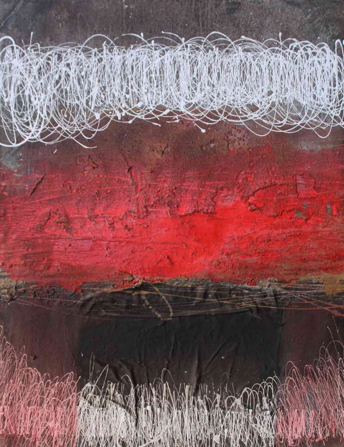 Dal nero al rosso, artwork by Franco Policastro