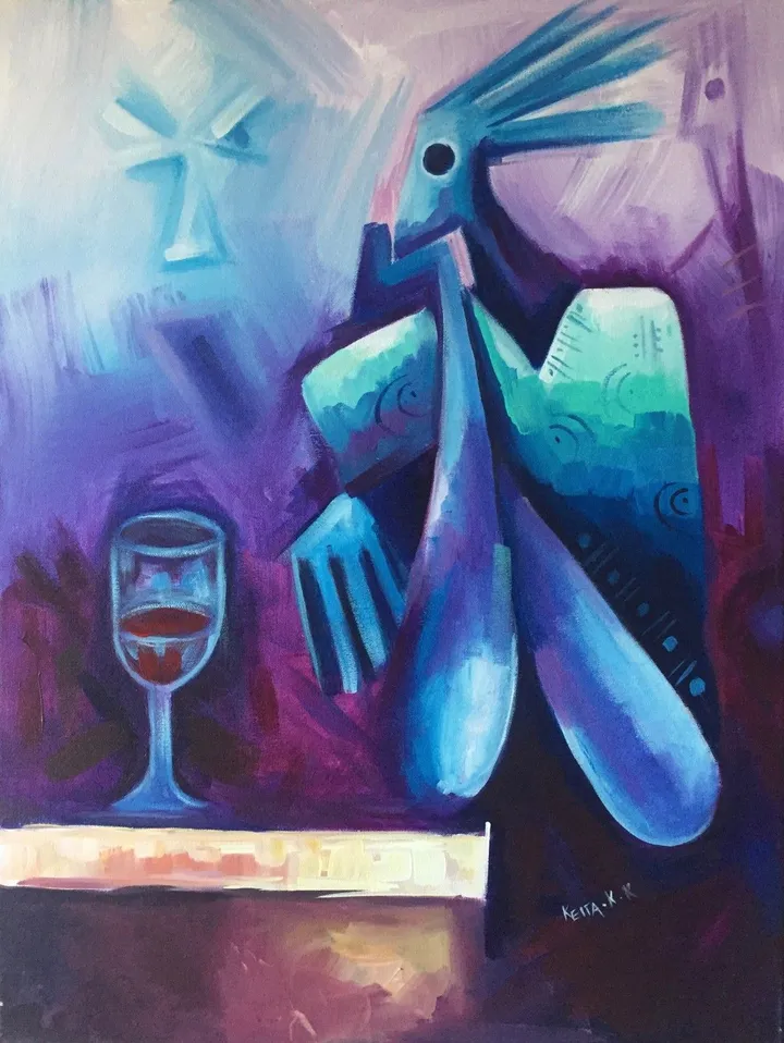DEEP IN THOGHT, œuvre de keita kankam