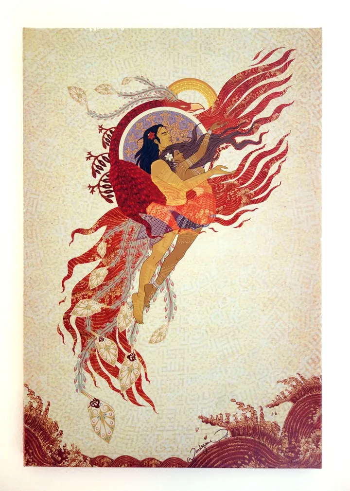 Danseurs cosmiques du Phoenix, œuvre de Jane Wonder