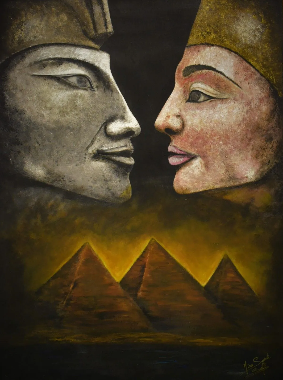 Les Amoureux Eternels..., artwork by Saouti Mina