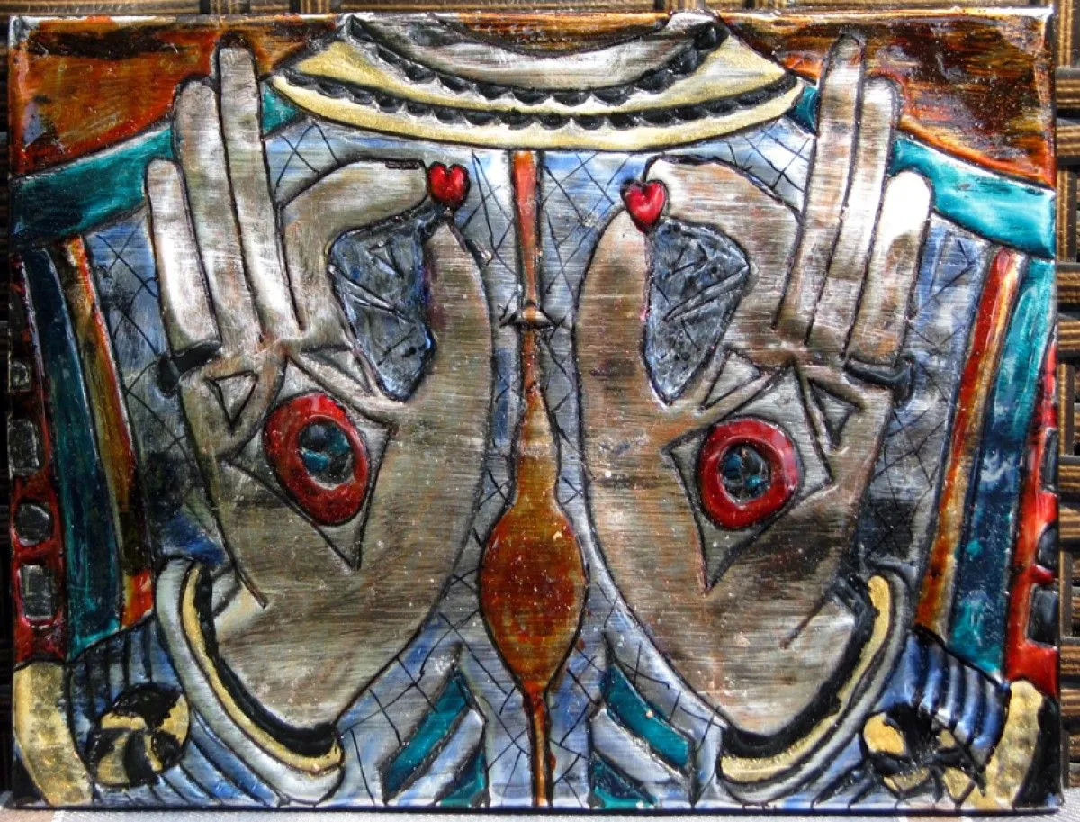 deux mains deux coeurs, artwork by Christiane Boyer