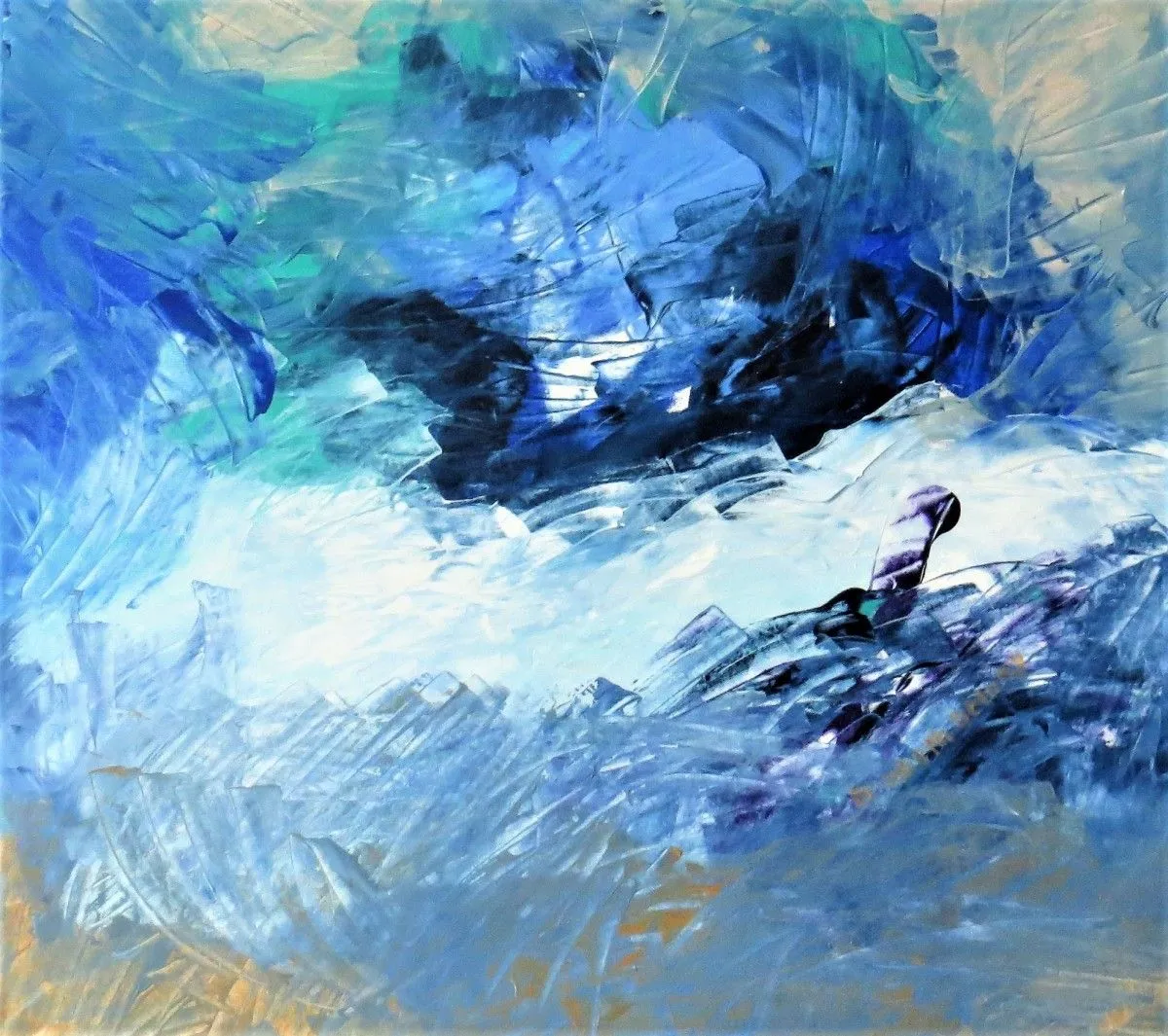 "Blue Confusion, œuvre de ELIZABETH Zieler