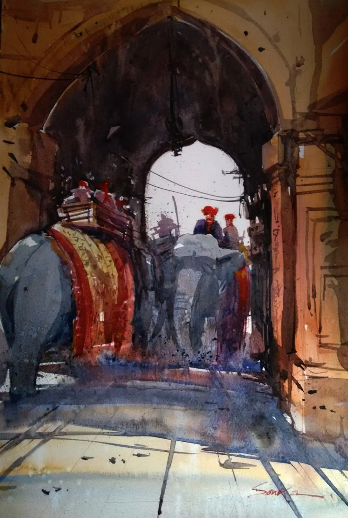 Rajasthan #1, artwork by Sankar Thakur