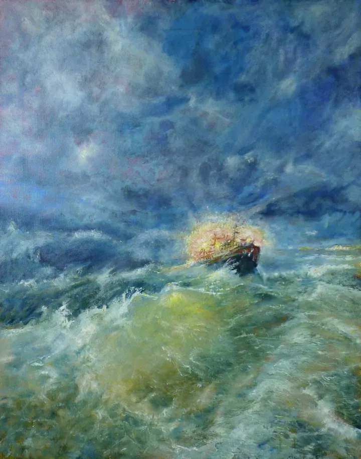 Chalutier Chahuté, œuvre de Dany Wattier