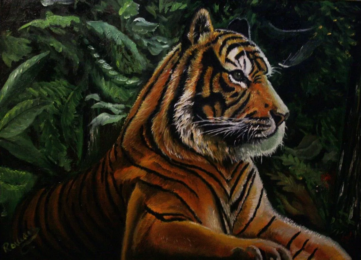 tiger, artwork by Roman Zaric