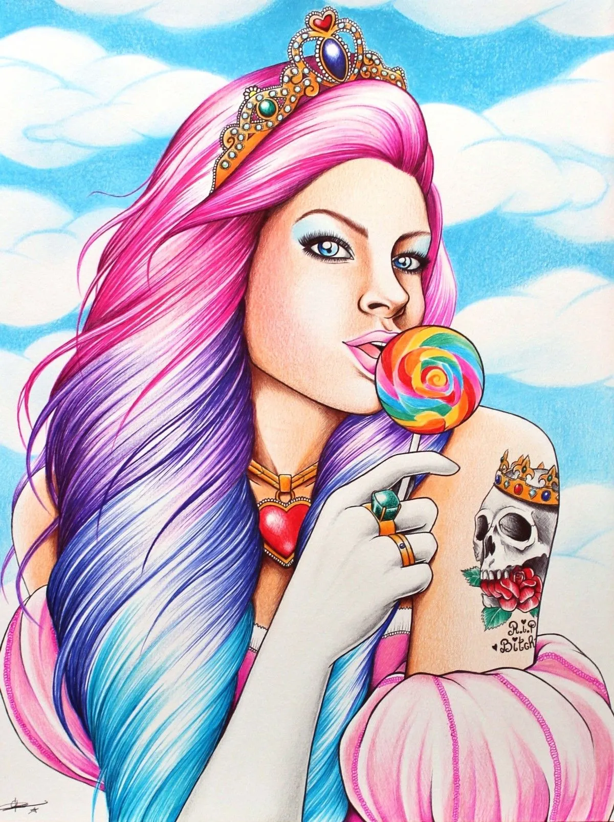 Pink Widow, œuvre de Grinh VU