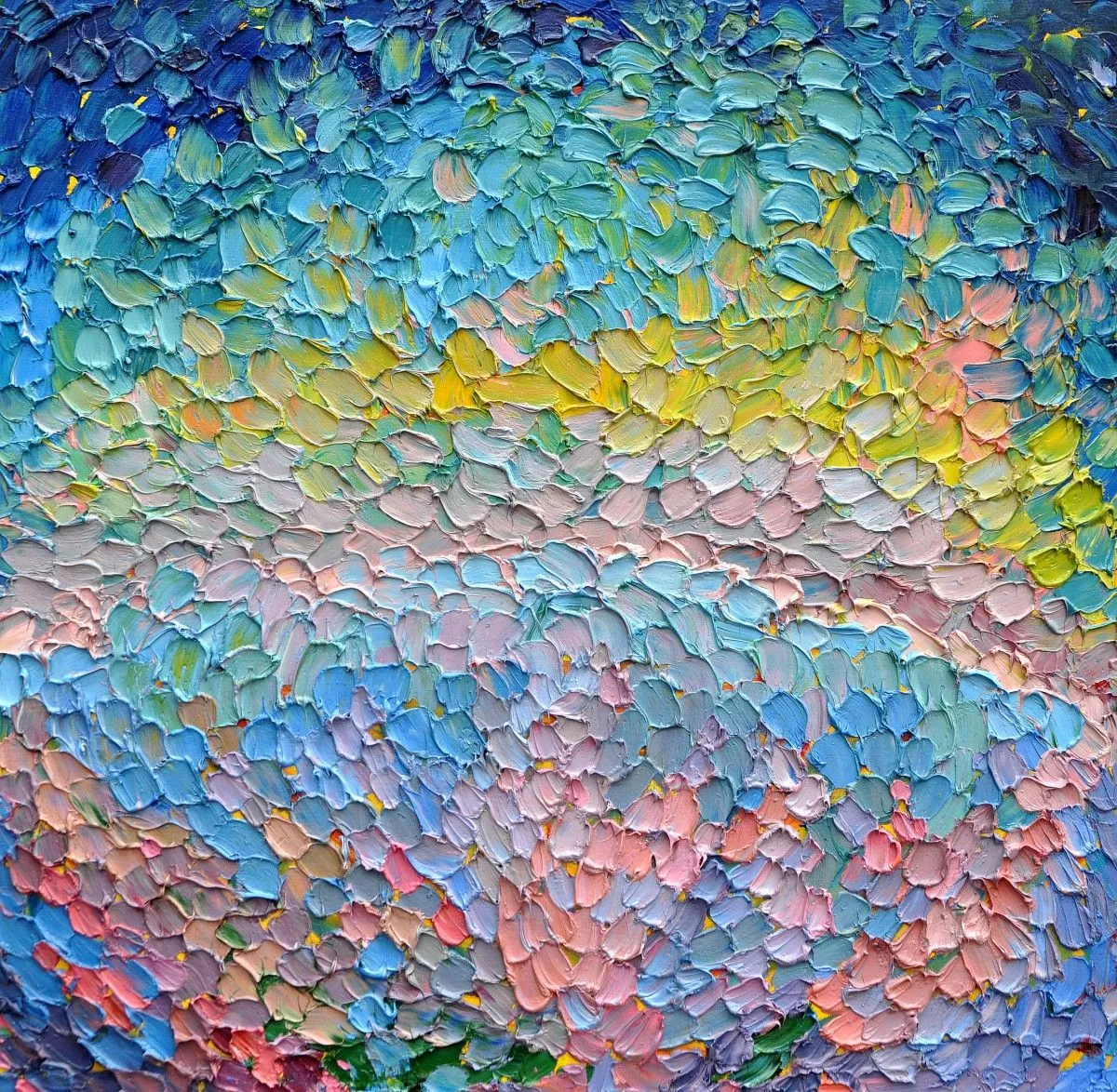 The sky and the sea, artwork by Olga Bezhina