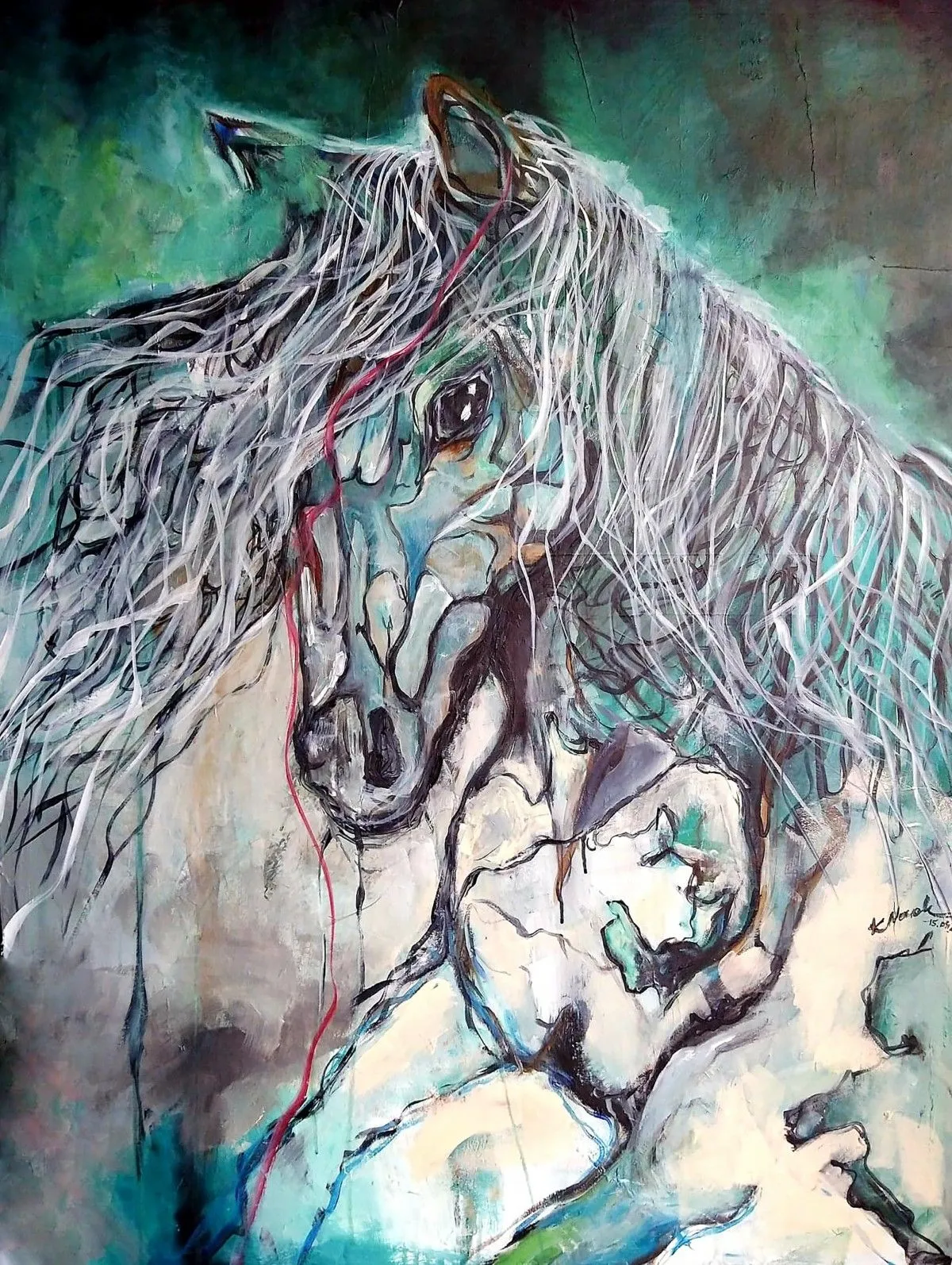Green, artwork by Kate Nowak