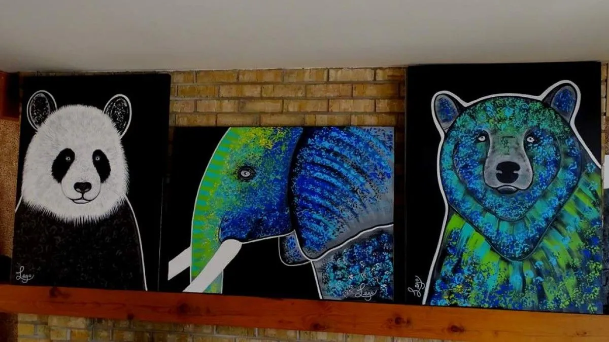 TOILES SUR COMMANDE, artwork by LEGO Atiste peintre