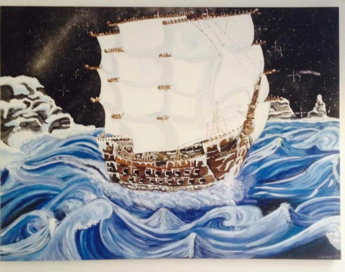 L'aigle Bleu, artwork by Naomie Allard