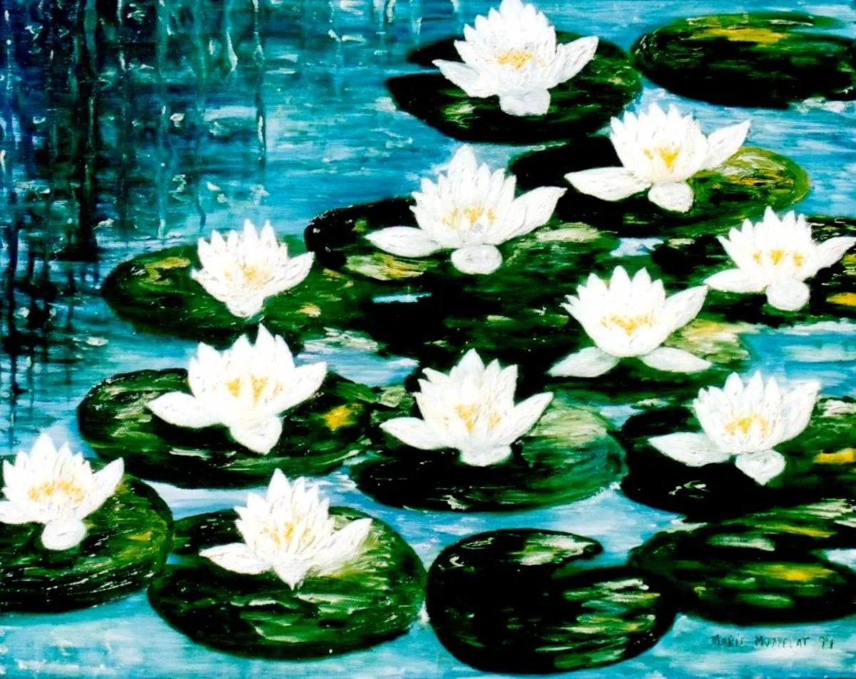 Hommage à Monet, artwork by marie momelat