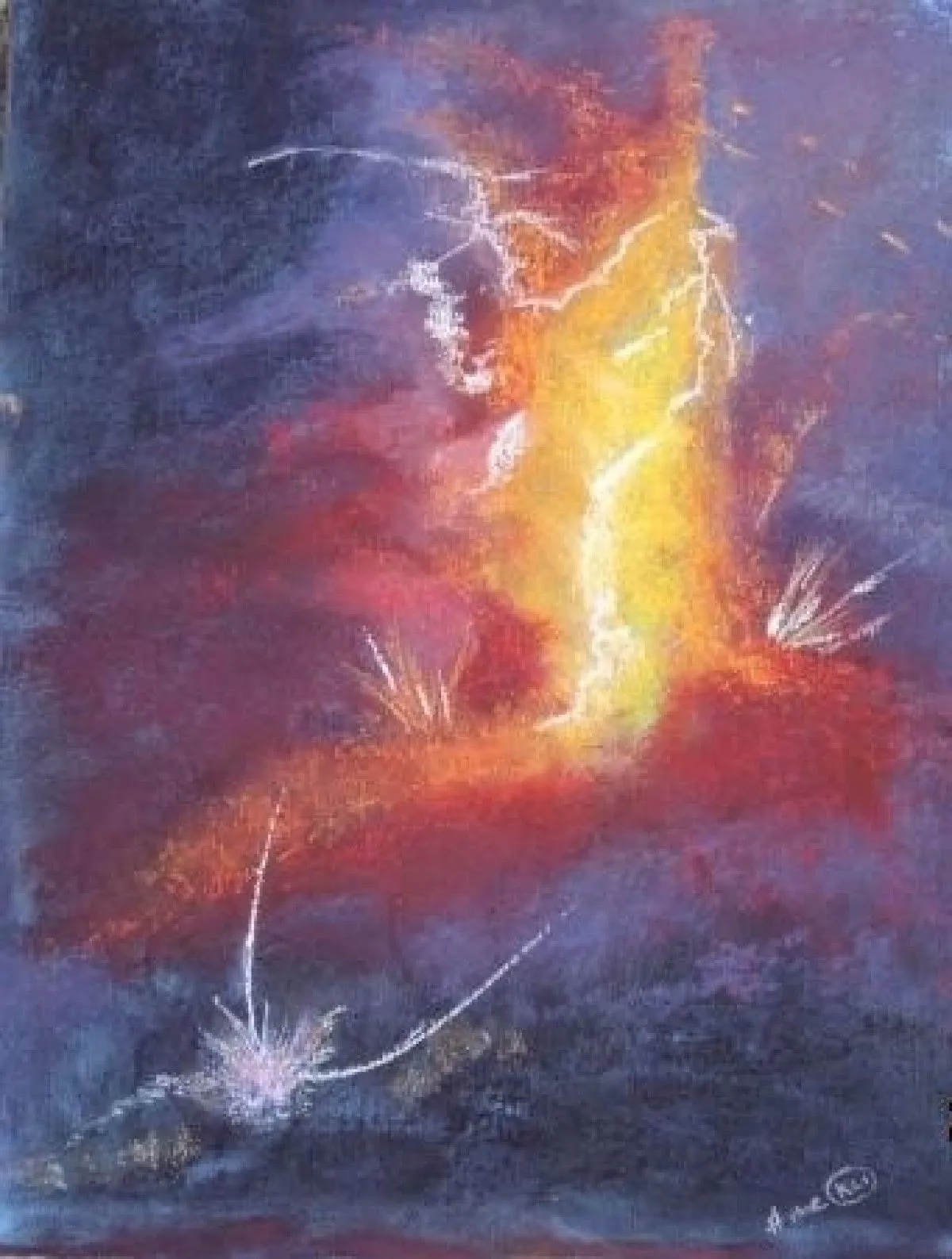 Eruption I, artwork by Anne Roncalli